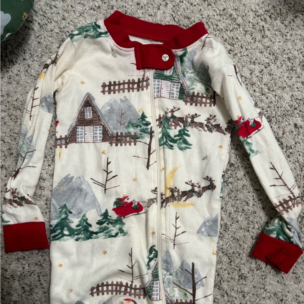 Burts Bees Footie Christmas PJs